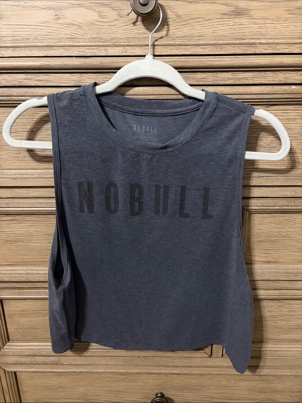 NOBULL Women's Charcoal Gray Muscle Tee